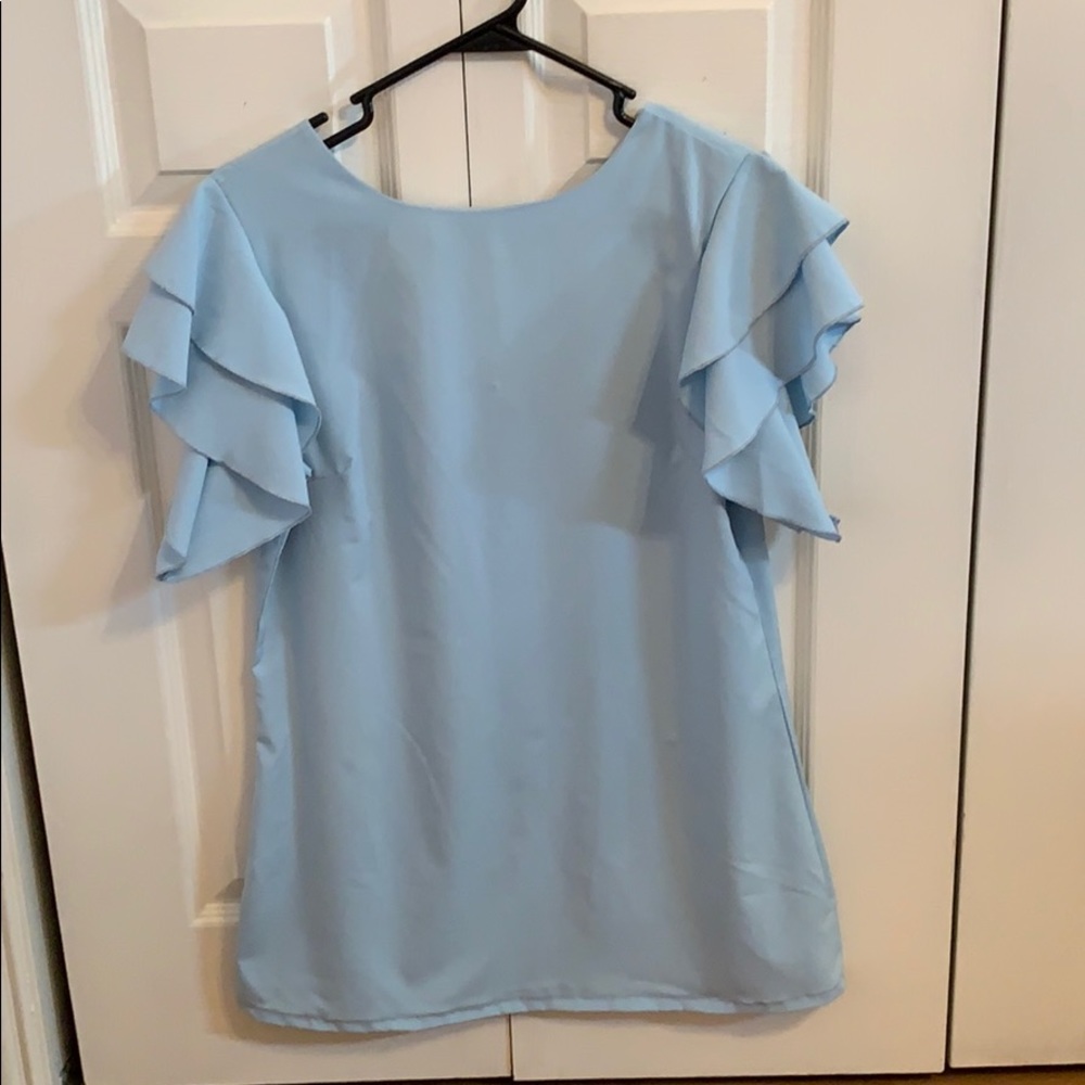 Light blue mini dress